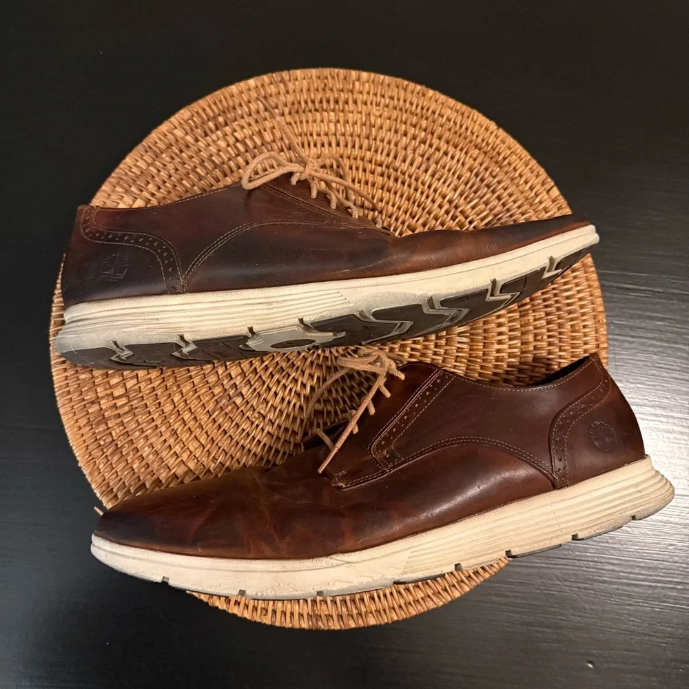 Timberland Brown Leather Oxfords‎